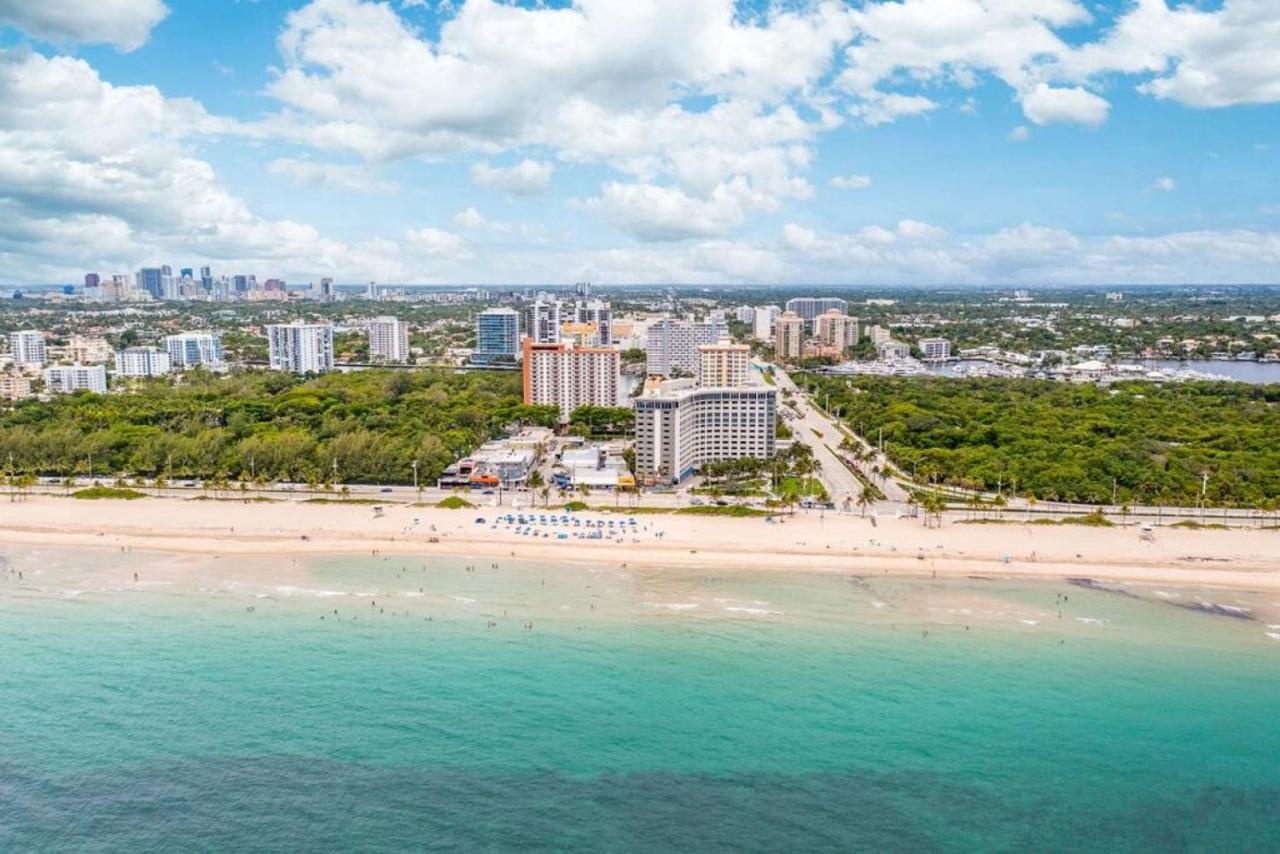 The Purple Pelican Beachfront With Ocean Balcony Unit 1 ฟอร์ต ลอเดอร์เดล ภายนอก รูปภาพ